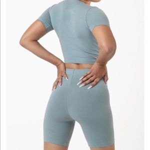 Los Angeles Apparel Garment Dye Bike Shorts (M)